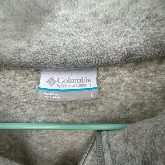 ⭐️SOLD⭐️Columbia Grey Fleece Zip Up Size Large - Picture 4 of 9